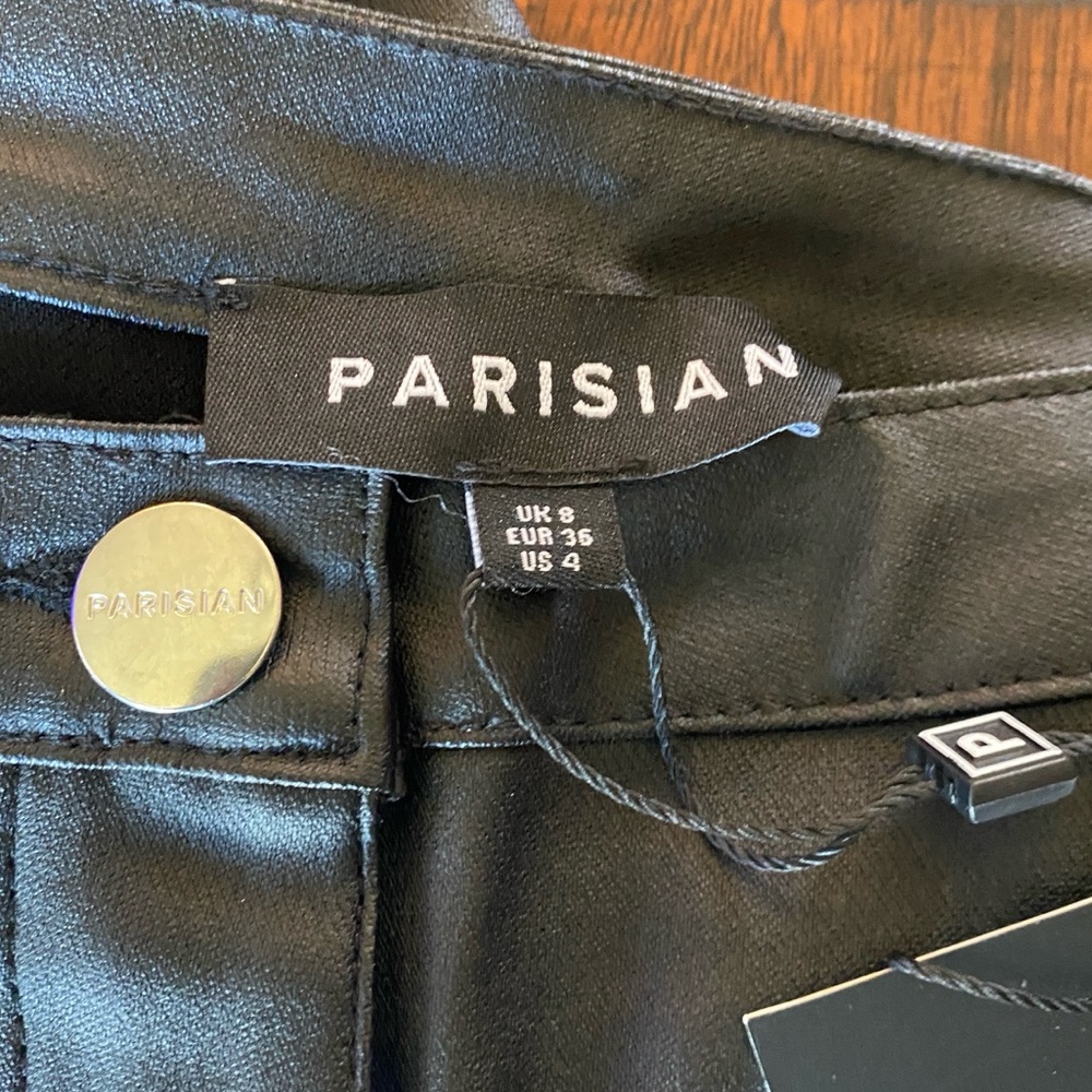 NWT Parisian Faux Leather Pants - Size 4 - Picture 4 of 4